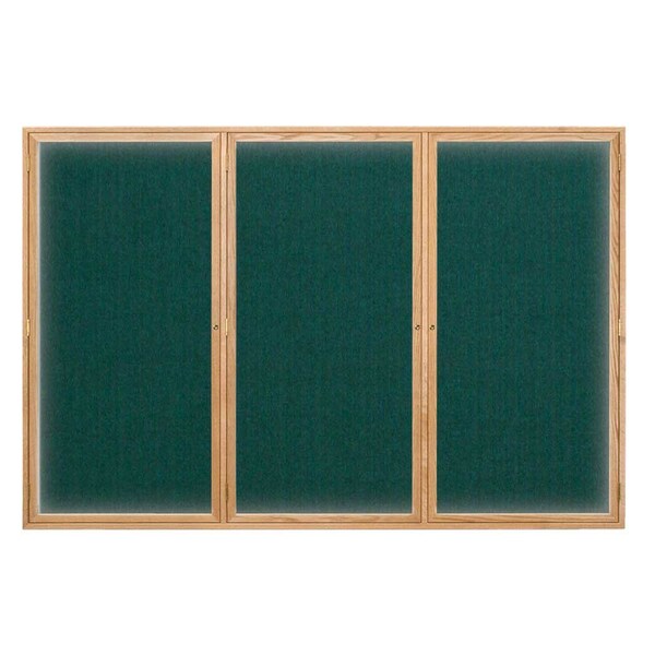 United Visual Products Open Faced Traditional Corkboard, 24x18" UV640A-SATIN-PEARL - main